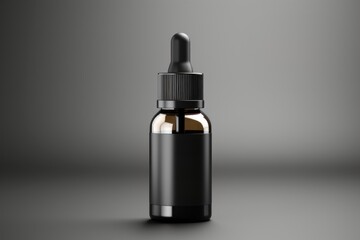 Dropper bottle mockup cosmetics container medicine.