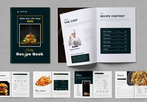 Recipe Book Template Layout