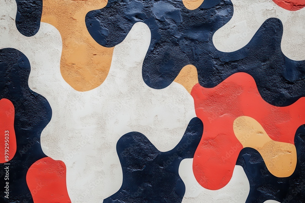 Poster background design mockup with abstract patterns