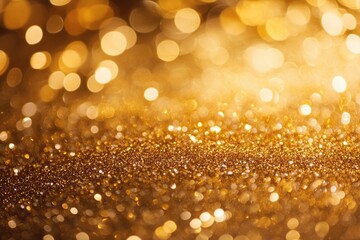 Sparkling gold glitter background. Ideal for adding a festive and luxurious touch to your designs.