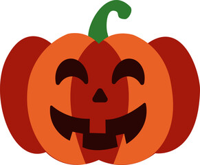 Halloween Pumpkin Party Decor. Spooky Jack o Lantern Funny Graphic.