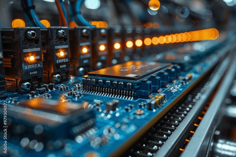 Poster microcircuits, network hardware, and automation components for telecommunication systems