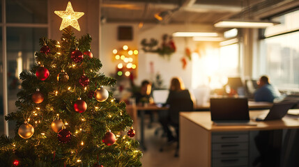 Holiday Spirit in the Office (christmas-tree)