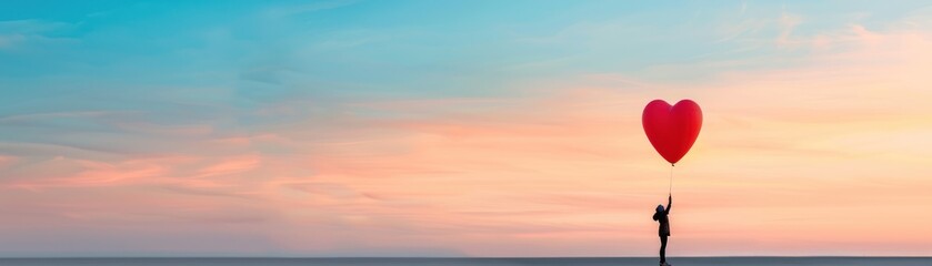 Person using a weather balloon for atmospheric research.