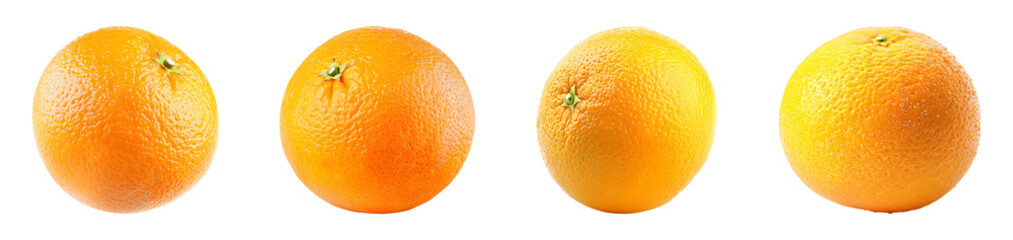 Tasty Orange Isolated On Transparent Background