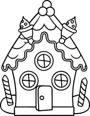 Gingerbread coloring page