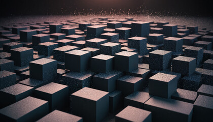 Obraz premium Abstract photo of boxes