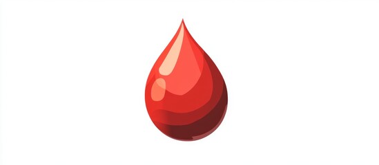 Fototapeta premium Drop of blood emoji