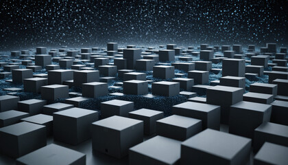 Obraz premium Abstract photo of boxes