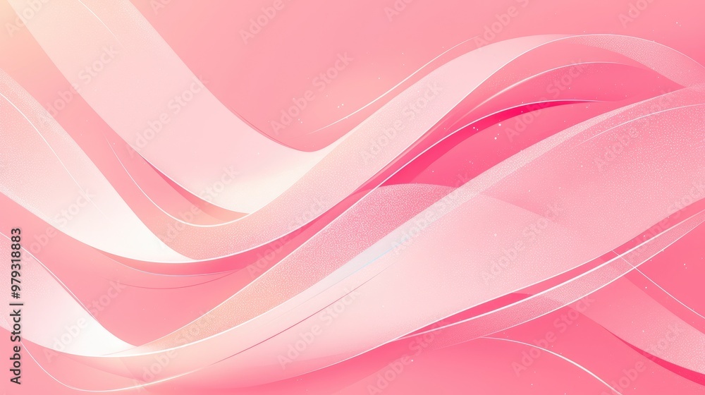 Aufkleber light pink vector background featuring white abstract wavy diagonal lines a modern and playful desig