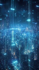 Fototapeta premium Evolving Digital Networks, Digital Transformation