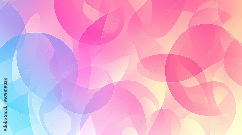 Poster pastel multi color gradient vector background featuring a seamless blend of hues and shapes for a co
