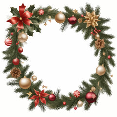 Festive Christmas Gate, PNG