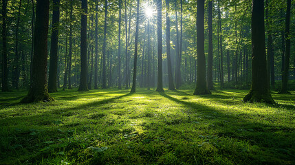 Obraz premium Serene Nature Landscape Wallpaper: High-Quality Scenic Backgrounds in Full HD