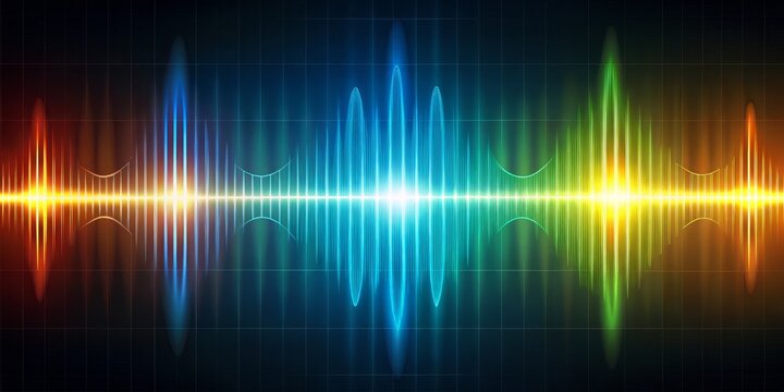 Design a vector graphic of Lead aVF on a subtle gradient backdrop, highlighting the electrical signal's subtle variations in amplitude and frequency with high-quality details.