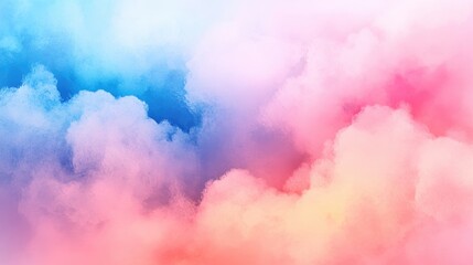 Abstract Watercolor Sky In Pink And Blue Hues Bright Gradient Background Watercolor Blend
