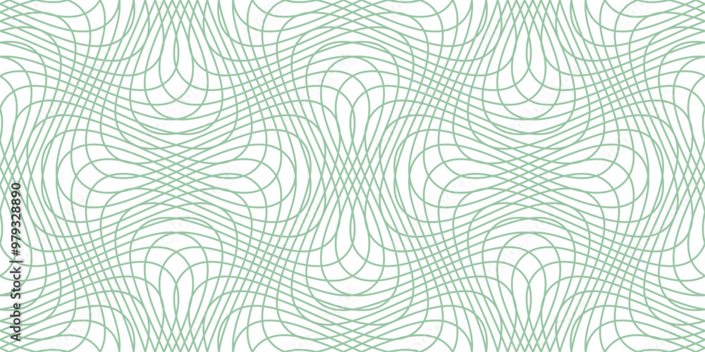 Poster guilloche pattern. vector background with cheque watermark for certificate or diploma and currency d