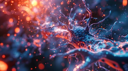 Genetic Mutations in Diseased Cells - 3D Medical Illustration