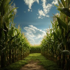 Obraz premium Corn farm agriculture outdoors nature.