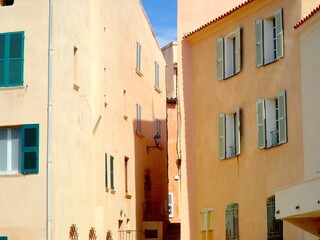 Mediterranean buildings in the summer