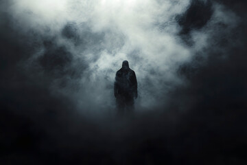 creature from another world in the darkness