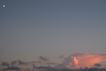 sunset in the sky