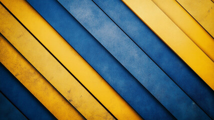 Abstract background with diagonal blue and yellow stripes