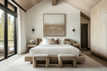 Modern scandi master bedroom 