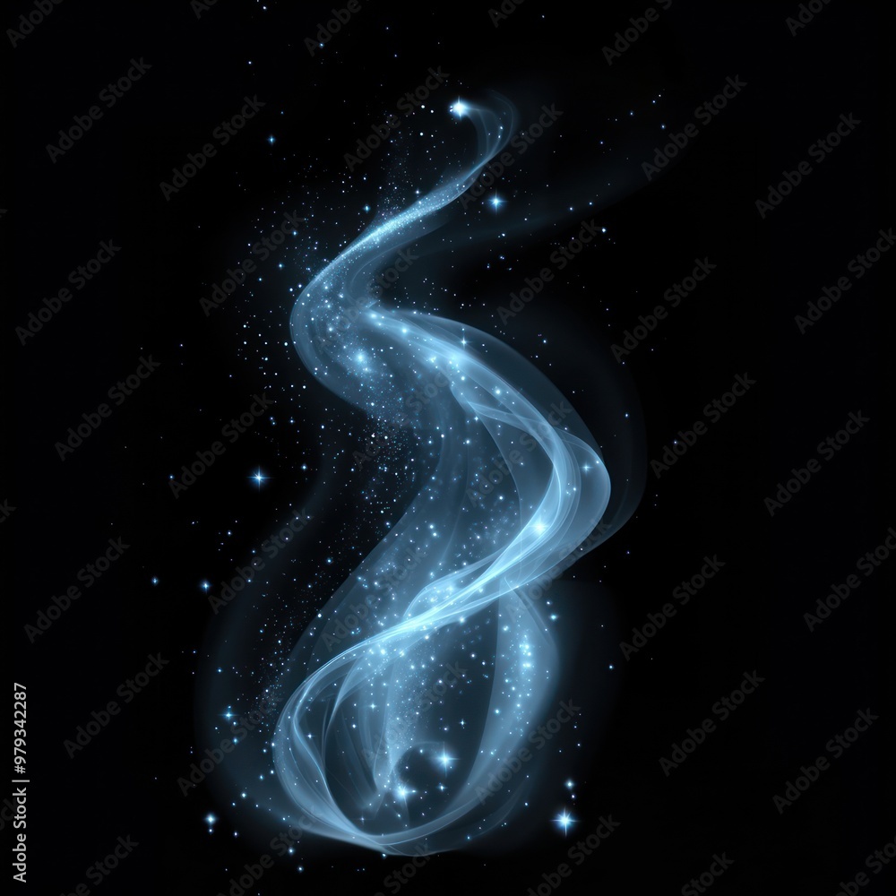 Wall mural a magical glow background ethereal night.