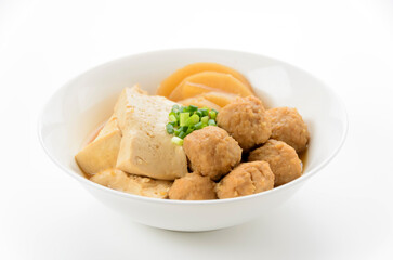 豆腐と鶏団子の煮物