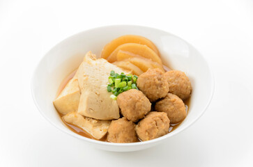 豆腐と鶏団子の煮物