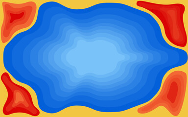 Abstract background with blue, yellow, red shapes suitable for presentations, websites, graphic design projects, and print materials. Bold and vibrant design.
