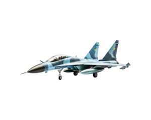 Grey fighter jets with missiles, flying in the sky. Suitable for military, aviation, defense, and technology concepts in design projects. Generative AI