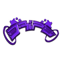 Logo Type Y2K of chrome elements typography, streetwear in Y2K style. Vector abstract y2k typeface in futurism aesthetic with 3d chrome effect