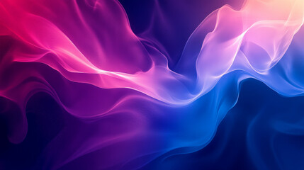 Obraz premium A vibrant gradient background blending shades of deep blue, purple, and magenta, with dynamic flowing shapes creating an abstract, energetic design.