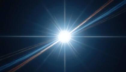Obraz premium the sun shining brightly in the dark sky photo by shutter