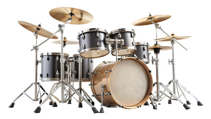 Fototapeta premium Drum kit isolated on transparent background
