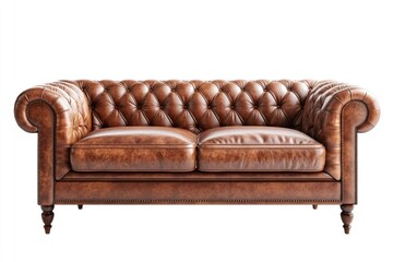 Obraz premium Elegant vintage leather sofa