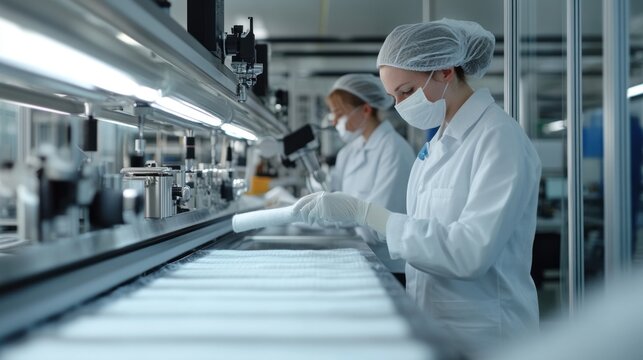 The research and development lab within the factory is shown