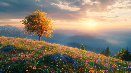 Serene Nature Landscape Wallpaper: High-Quality Scenic Backgrounds in Full HD
