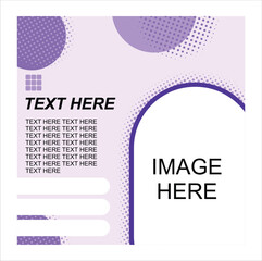 Social media feed. vector illustration design template for posts and stories. Eps 10