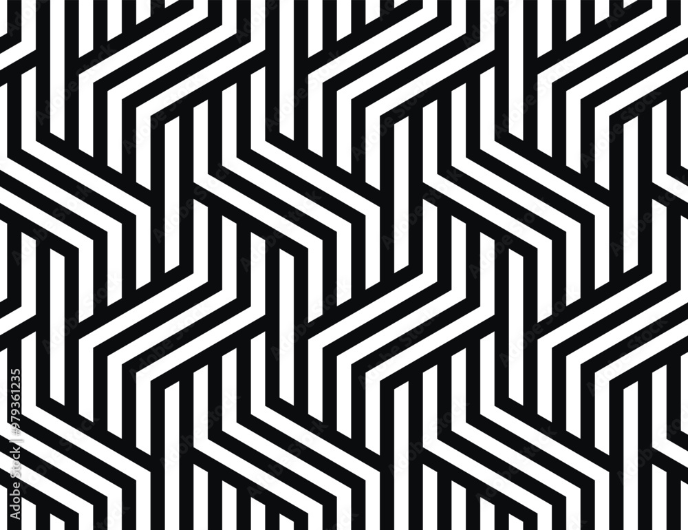 Poster geometric lines seamless pattern. elegant vector texture with stripes, squares, chevron, arrows. abs