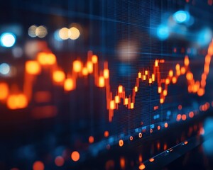 Financial growth strategy with upward-trending graphs, optimistic style, sharp focus, bright lighting, high detail