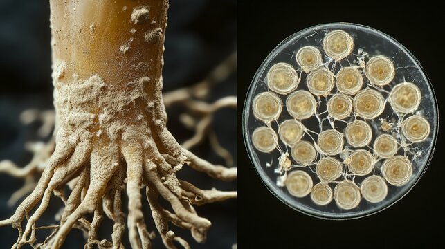 Rhizophagus irregularis roots