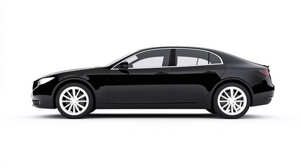 Fototapeta premium Sleek Black Two-Door Coupe Car Details
