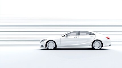 Sleek Modern Sports Car in Motion