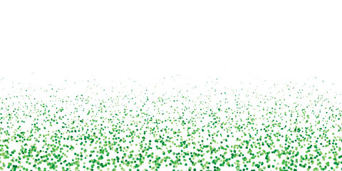 Gradient confetti green polka dot. Minimalist abstract pattern footer background.
