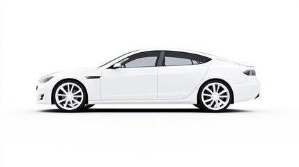 Obraz premium Sleek White Sports Car Aesthetic