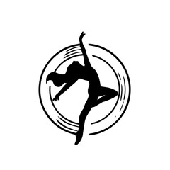 dance logo shilhoutte