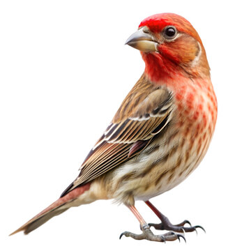 House finch isolated on transparent background